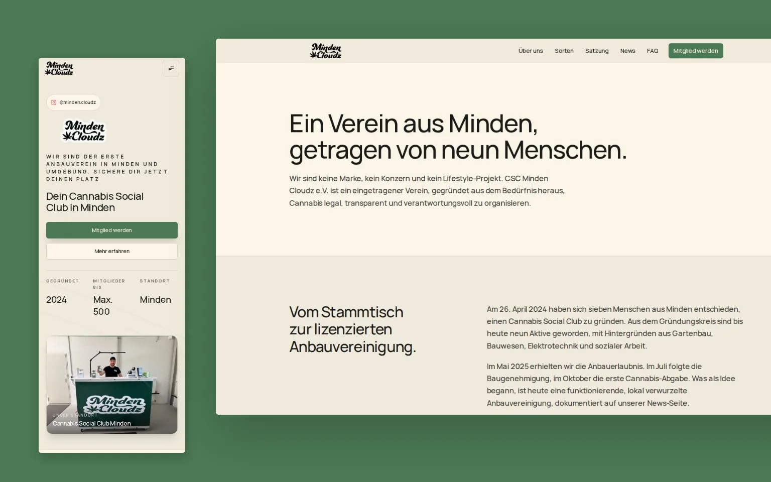 Über den Verein: minden-cloudz, Minden