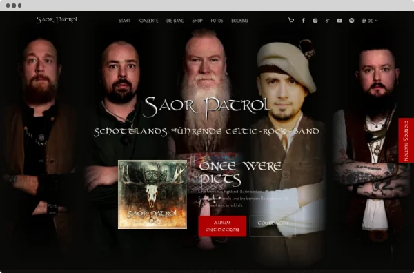 Website von Saor Patrol