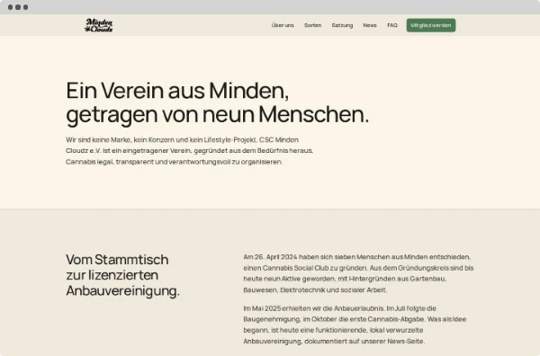 Website von minden-cloudz